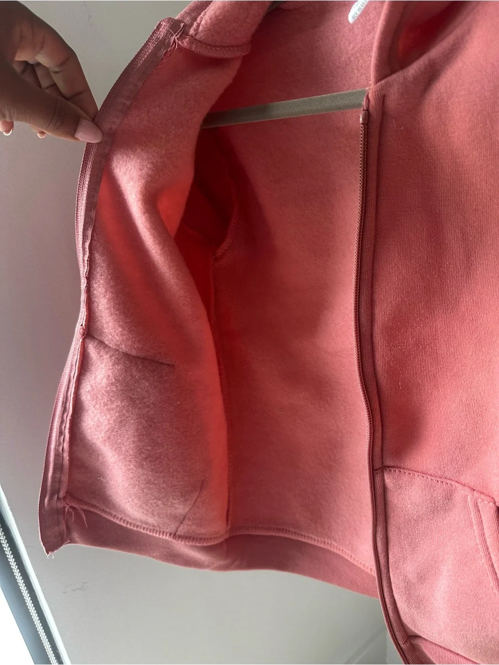 Kids Pink Zip-Up Hoodie Jacket